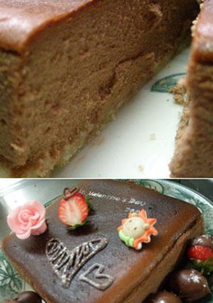 バレンタイン*チョコベイクドチーズケーキ-レシピのメイン写真