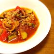 鶏肉のトマト煮込み ラタトゥイユ風