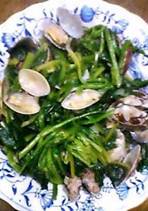 あさりとほうれん草のにんにくバター-レシピのメイン写真