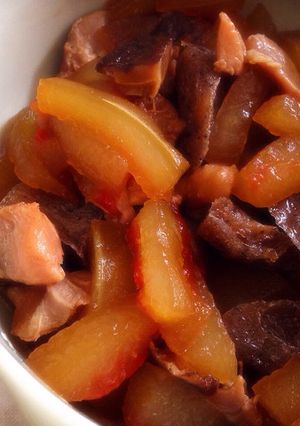 スイカ皮♪楽ちん鶏肉煮含め健康オカズ♡-レシピのメイン写真