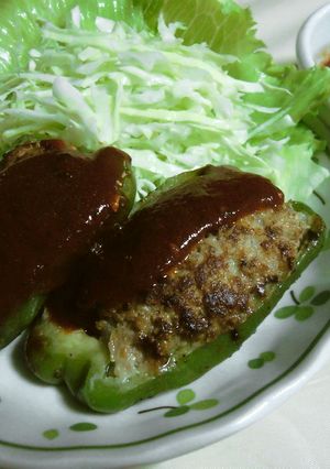 ピーマンの肉詰め-レシピのメイン写真