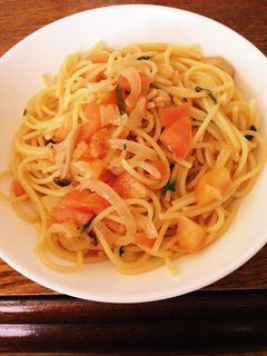 あっさりトマトパスタ-レシピのメイン写真