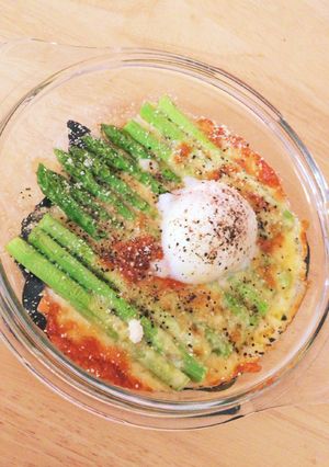 アスパラとチーズのこんがりオーブン焼き-レシピのメイン写真