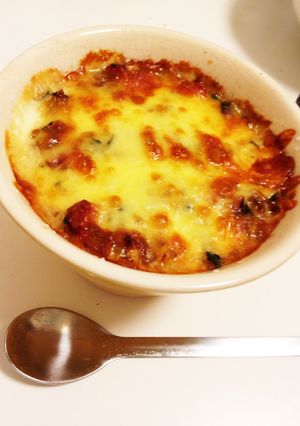 ズッキーニポロポロ炒めとお豆腐のグラタン-レシピのメイン写真