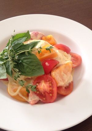 カレークリームの冷製パスタ-レシピのメイン写真