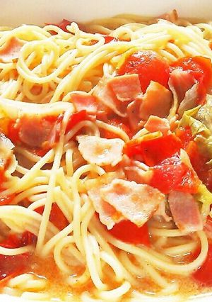 簡単あっさりクリームパスタ-レシピのメイン写真