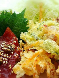 ゴーヤのかき揚げ~甘酢あん~-レシピのメイン写真