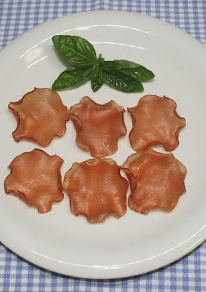 簡単おつまみ☆食品乾燥機でハムジャーキー-レシピのメイン写真