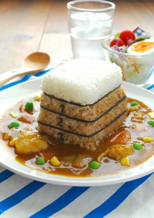 子供ウケ抜群！とび箱３段！デコカレー☆-レシピのメイン写真