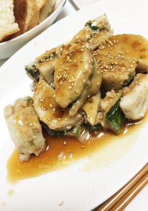 れんこんのはさみ焼き-レシピのメイン写真