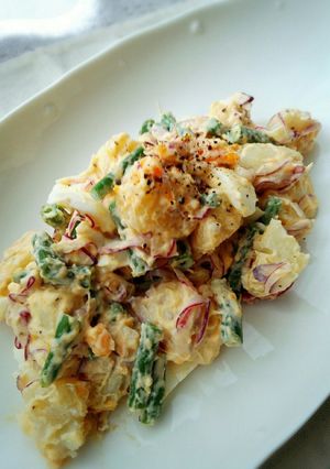 ほっこり美味♪ポテトといんげんのサラダ-レシピのメイン写真