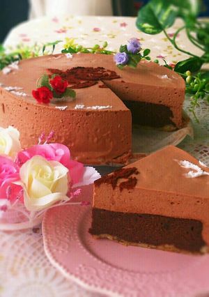 ♡2層のショコラチーズケーキ♡-レシピのメイン写真