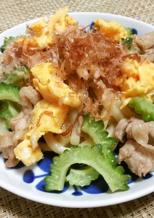 うどん♪ゴーヤチャンプルー-レシピのメイン写真