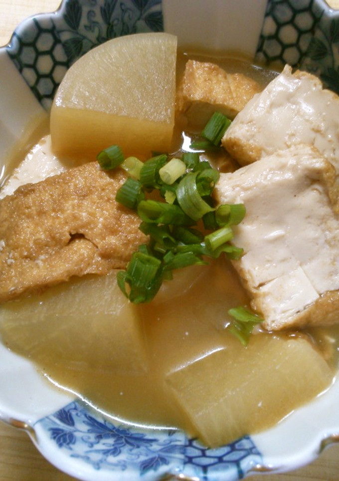 簡単！　常備菜　厚揚げ　大根の　和風煮！-レシピのメイン写真