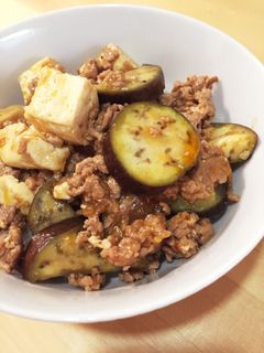 茄子と豆腐のミックス麻婆丼-レシピのメイン写真