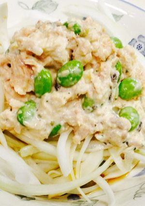 鮭缶と枝豆のタルポンオニオンスライス-レシピのメイン写真