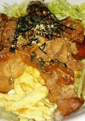 照り焼きチキン丼⭐盛付け⭐-レシピのメイン写真