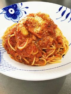 ベーコンのトマトソースパスタ-レシピのメイン写真