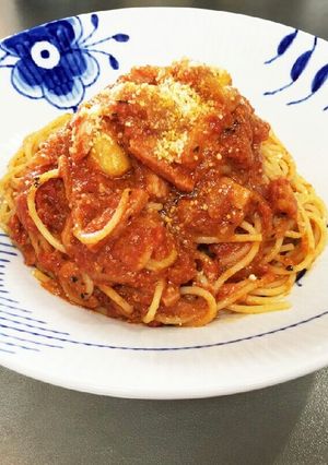 ベーコンのトマトソースパスタ-レシピのメイン写真