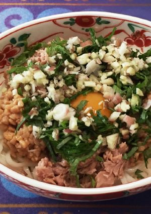 薬味たっぷり☆ぶっかけうどん-レシピのメイン写真