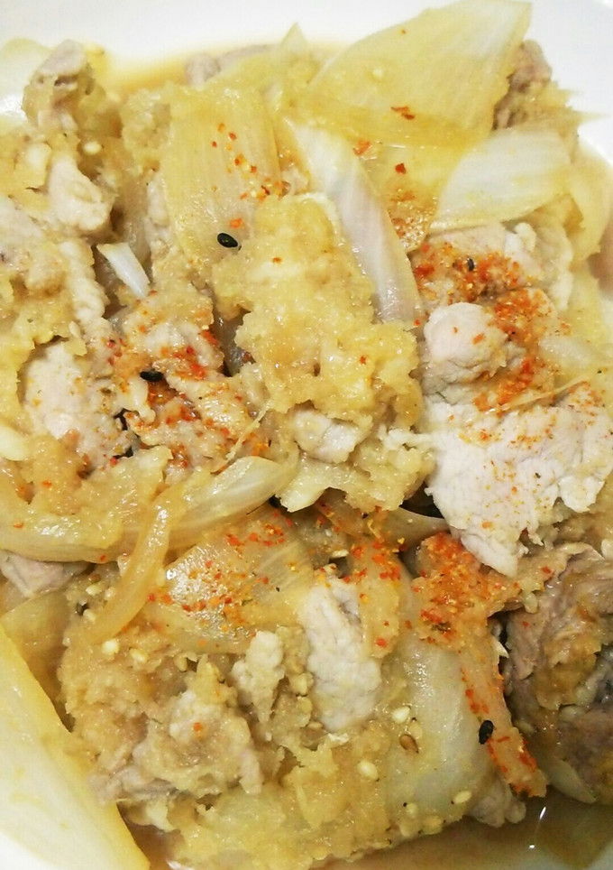 新玉ねぎと豚肉のおろし炒め☆-レシピのメイン写真