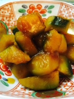 甘いかぼちゃの煮物・お弁当の箸休めにも-レシピのメイン写真