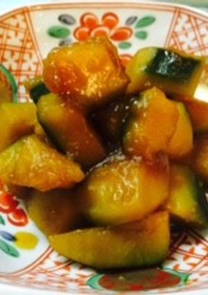 甘いかぼちゃの煮物・お弁当の箸休めにも-レシピのメイン写真