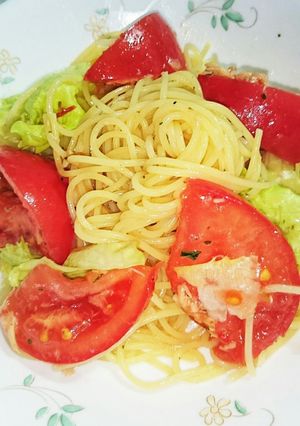 夏休みの冷製パスタ-レシピのメイン写真