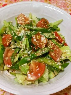 野菜たっぷりゴマポンそうめん-レシピのメイン写真