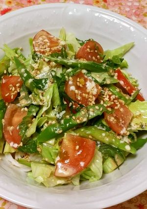 野菜たっぷりゴマポンそうめん-レシピのメイン写真