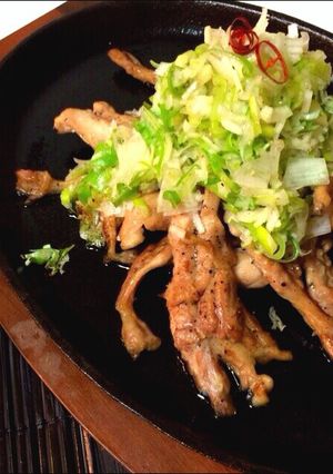＊鶏小肉（せせり）の葱塩焼き＊-レシピのメイン写真