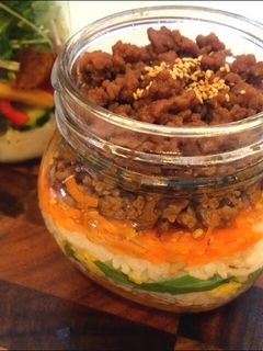 *ジャーランチ☆ピリ辛そぼろ丼*-レシピのメイン写真