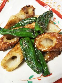 ししとうと竹輪の甘辛炒め-レシピのメイン写真