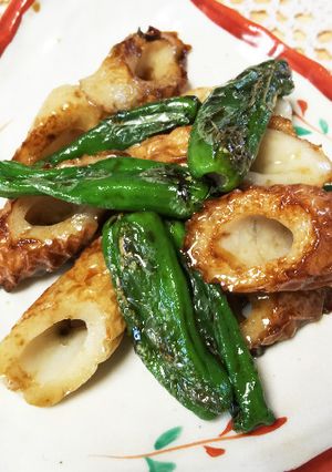 ししとうと竹輪の甘辛炒め-レシピのメイン写真
