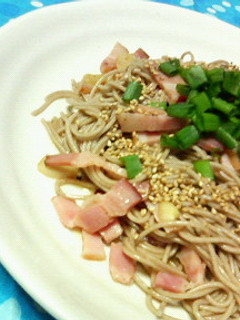 余り蕎麦で☆和風ソバペペロンチーノ♪♪-レシピのメイン写真