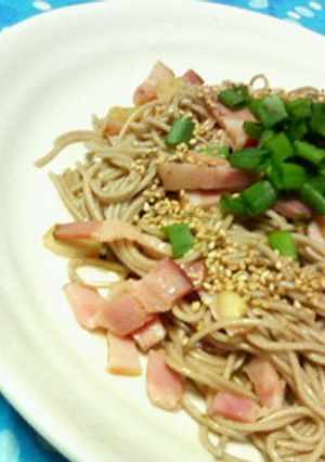 余り蕎麦で☆和風ソバペペロンチーノ♪♪-レシピのメイン写真