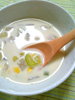 野菜がころころ☆ほっこり豆乳スープ-レシピのメイン写真