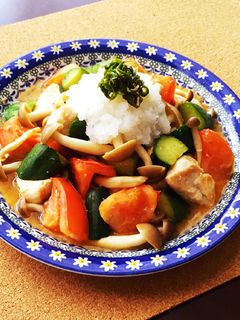鶏胸しっとり♡トマト胡瓜のさっぱり炒め-レシピのメイン写真