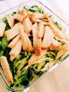 照り焼き風鳥ハム de サラダ♡-レシピのメイン写真