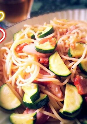 点火5分！あっという間のおひとりパスタ♡-レシピのメイン写真