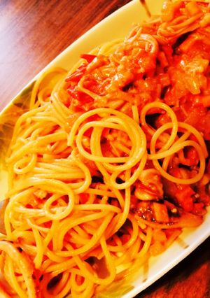 トマトのクリームパスタ(粉ミルク消費)-レシピのメイン写真