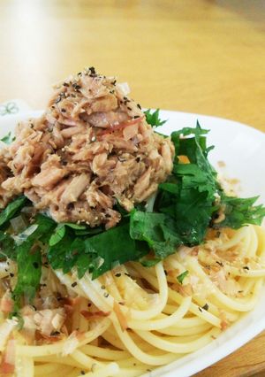サッパリ&こってり‼ツナの和風冷製パスタ-レシピのメイン写真