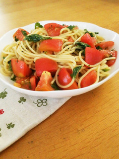 トマトと大葉たっぷりの冷製パスタ-レシピのメイン写真