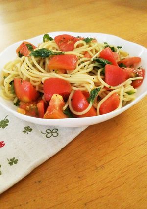 トマトと大葉たっぷりの冷製パスタ-レシピのメイン写真