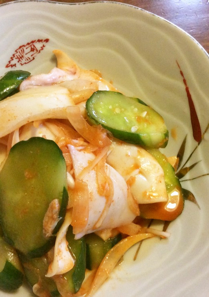 韓国風きゅうりといかの酢の物-レシピのメイン写真