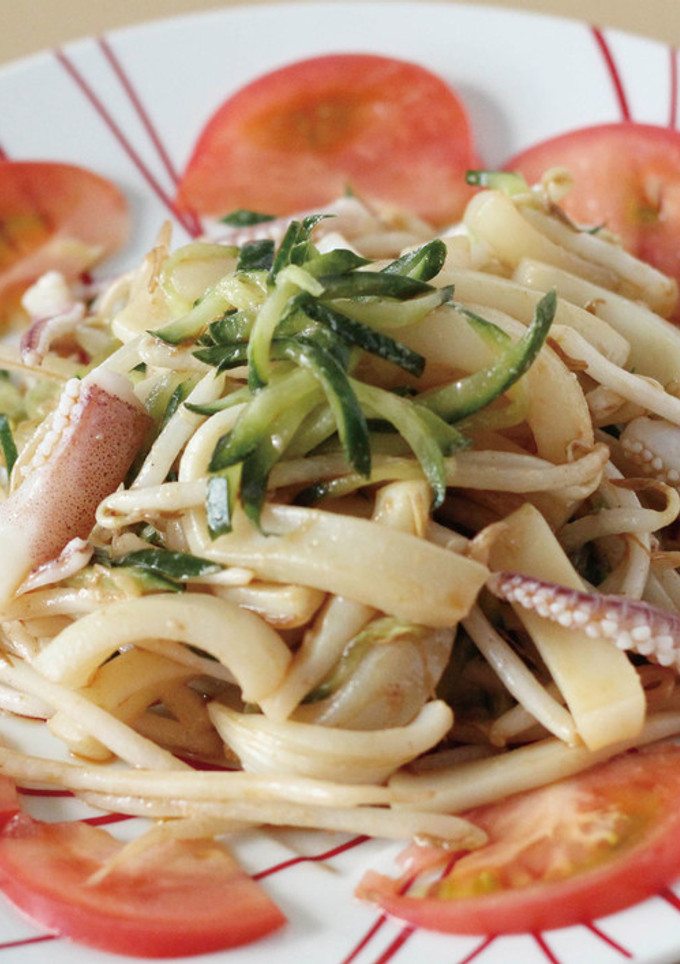 イカと野菜DE中華風和え物-レシピのメイン写真
