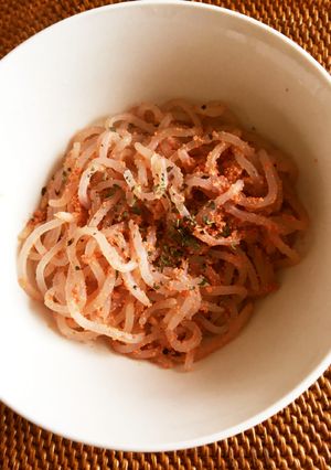 しらたきのタラコバター炒め-レシピのメイン写真