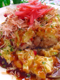 トロふわ♡お好み焼き風チーズオムライス-レシピのメイン写真