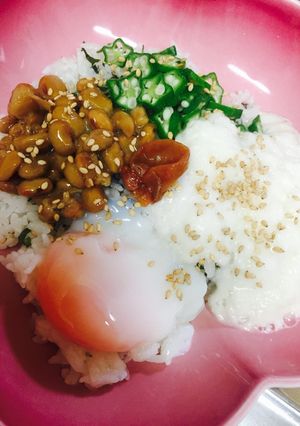 夏バテ解消！ネバネバ丼-レシピのメイン写真