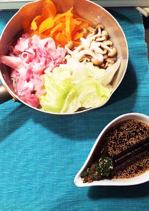 【食欲増進】夏の梅つけだれしゃぶしゃぶ-レシピのメイン写真